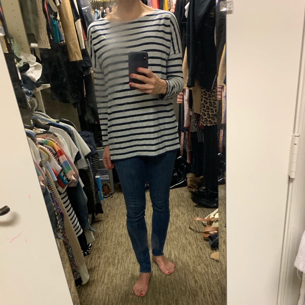 Jcrew Xs striped long sleeved tee